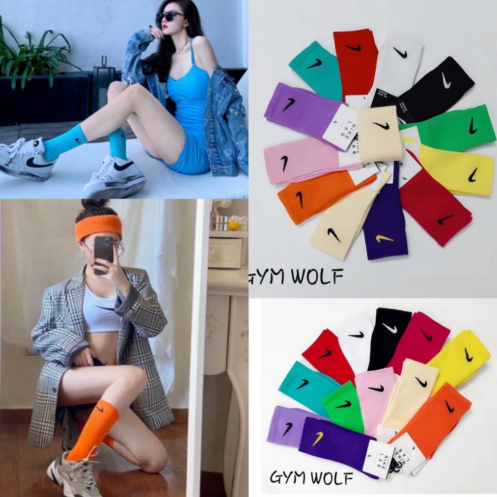 Tất Nike, Vớ Nike cao cổ Unisex đủ màu phong cách thể thao, năng động shop Bena01