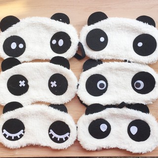 Bịt mắt ngủ cute hình gấu trúc panda chống lạnh mùa đông tốt , dễ thương dây thun co dãn tốt thoải mái
