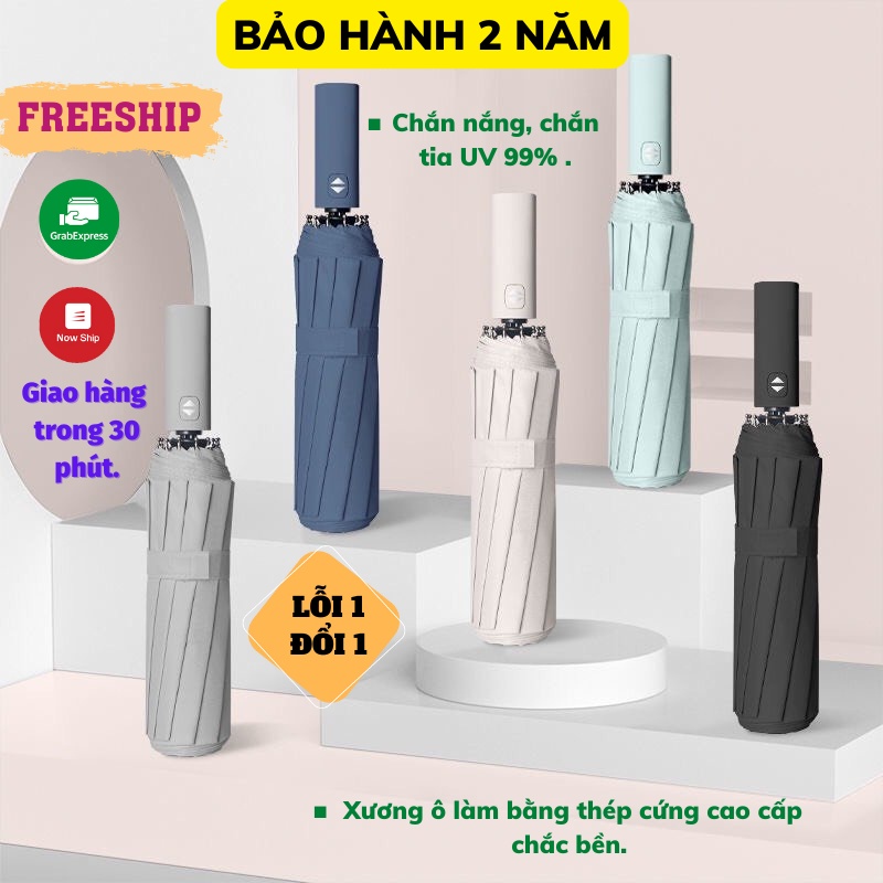 Dù Che Mưa Ô Che Mưa Nắng 12 Nan Cao Cấp Chống Tia UV Dù Asaki