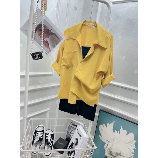 Sét ba món sơ mi vàng TT12