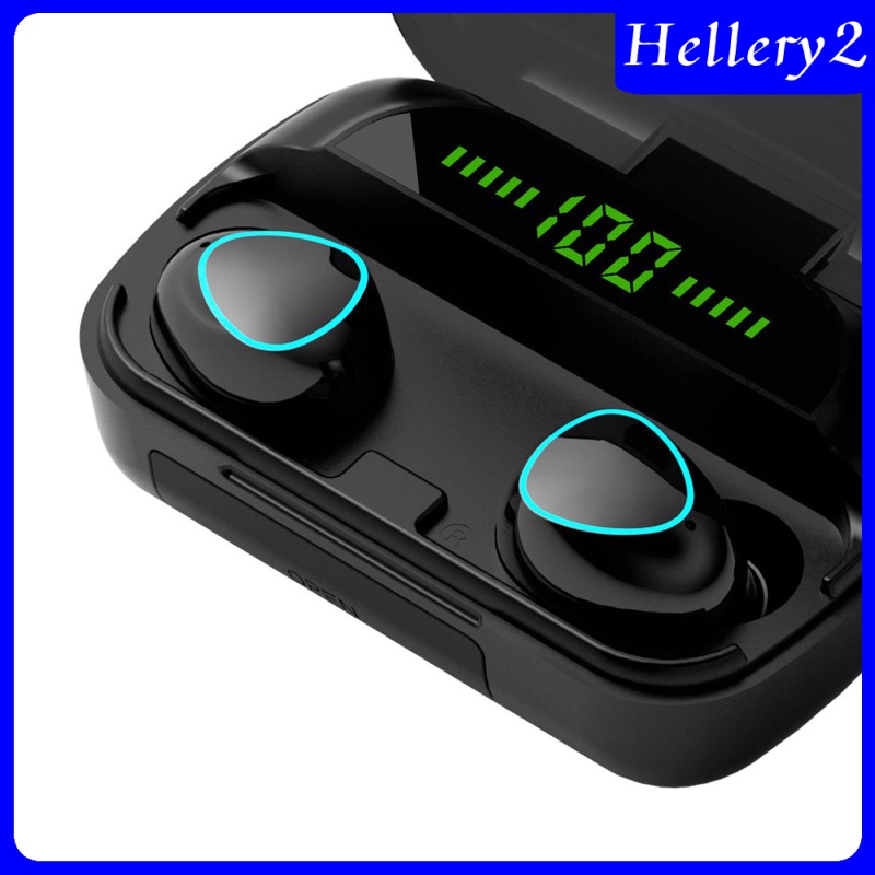 [HELLERY2] M10 Wireless Earbuds Bluetooth 5.0 Earphones Headphones Sports Large Screen