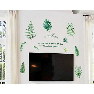 Decal dán tường hình chiếc lá