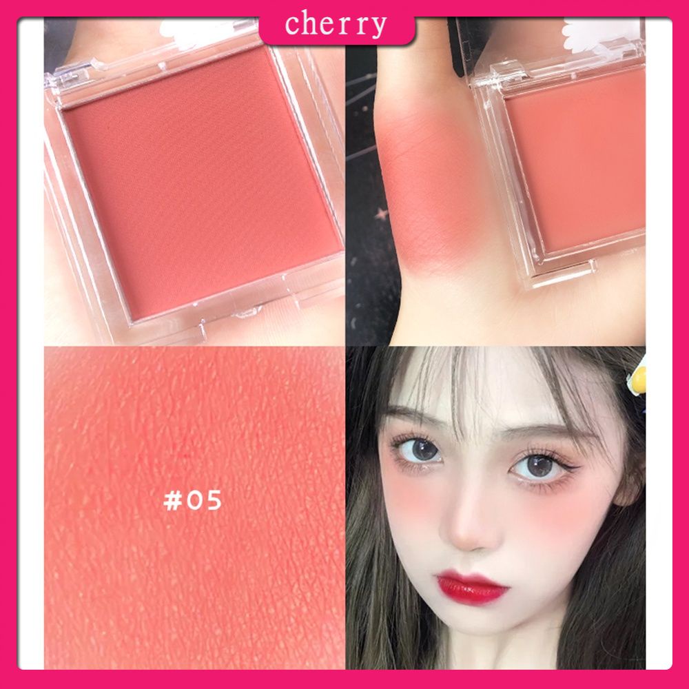 [Hàng mới về] Phấn má hồng 6 màu tùy chọn tự nhiên lâu trôi
