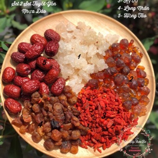 Set tuyết yến - nhựa đào