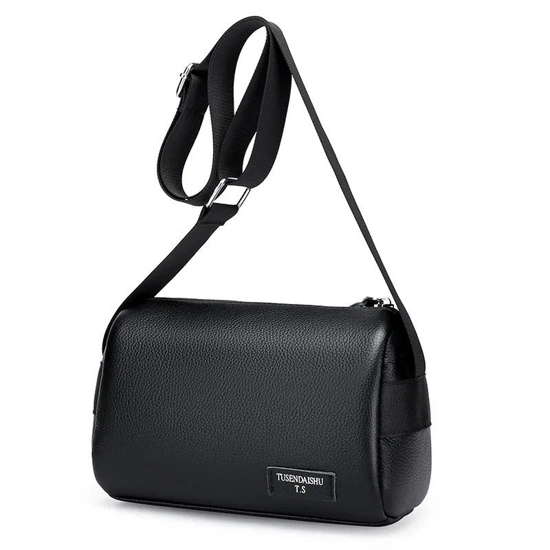 Túi Da Đeo Chéo Hình Trụ Thời Trang Cho Nam Và Nữ ko046