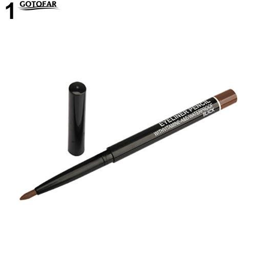 (hàng Mới Về) Bút Kẻ Mắt Màu Đen / Nâu Chống Thấm Thiết Kế Xoay Tự Động | BigBuy360 - bigbuy360.vn