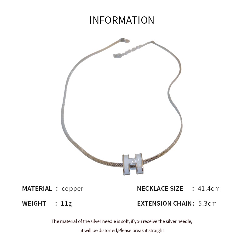 DREJEW Dây chuyền mặt chữ phong cách Hàn Quốc thời trang công sở sang trọng cao cấp dành cho nữ