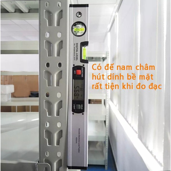 Thước Nivo cân bằng điện tử dài 400mm có sẵn pin