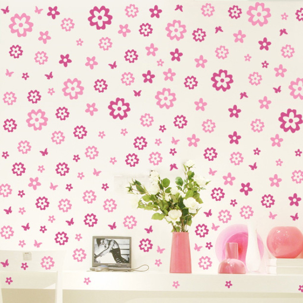 Decal Dán Tường Hình Bông Hoa, Có Thể Tháo Ra Được, Nghệ Thuật Trang Trí Nhà, Người Dùng Có Thể Tự Trang Trí