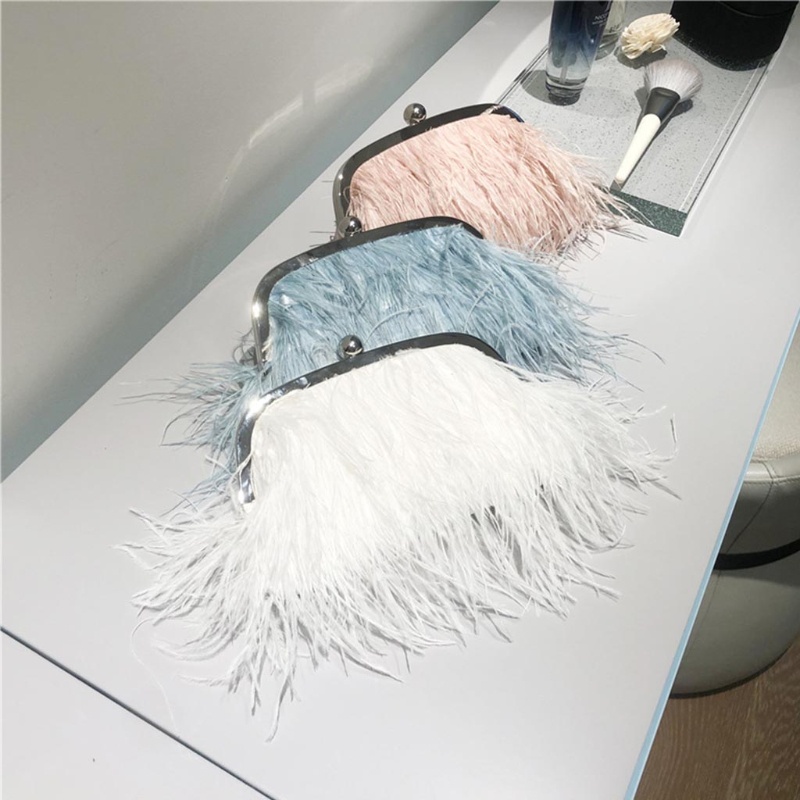 Túi Xách Lông Vũ Cỡ Lớn 120cm 35cm Có Khóa Kẹp Càng Cua