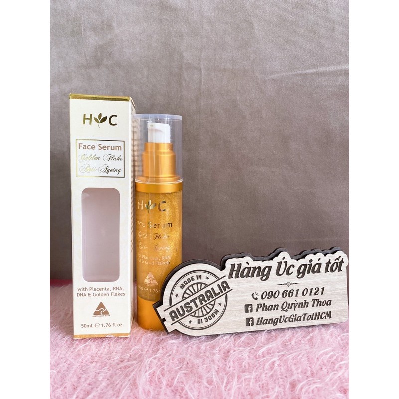 Serum dưỡng da Nhau Thai Cừu Tinh Chất Vàng HealthyCare của Úc 50ml