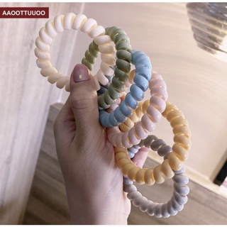 set 4 Dây cột tóc lò xo gam màu nhẹ nhàng