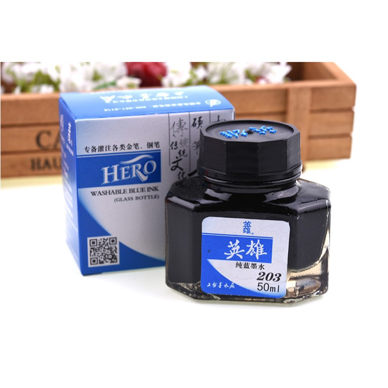🚚 CHÍNH HÃNG - Mực Hero KHÔNG CARBON - KHÔNG LẮNG CẶN 50ML 🚚