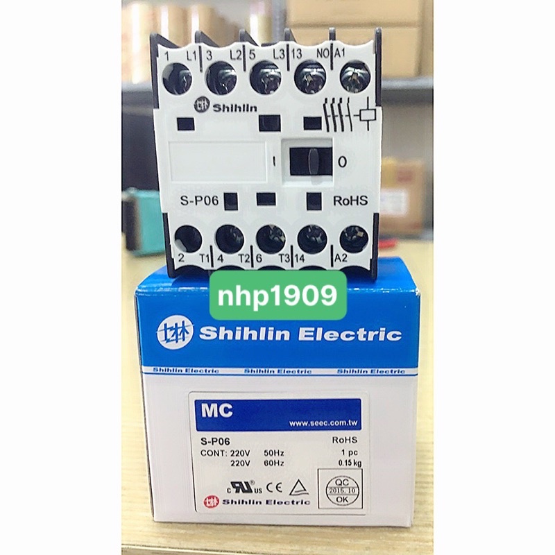 Khởi động từ  S-P06 6A, 220V S-P06 Shihlin