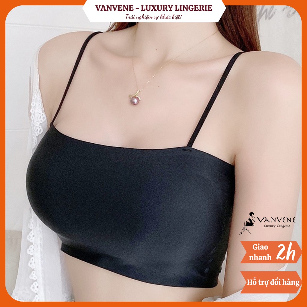 [Mã FAMARAL1 giảm 10K đơn 50K] Áo Bra Đúc Su Trơn 2 Dây Mềm Mịn A399