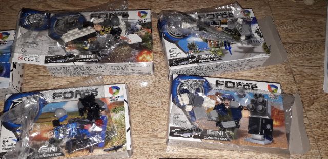 Sét 16 hộp legoForce Chiến Hạm Biệt đội Sói biển 40007 trọn bộ