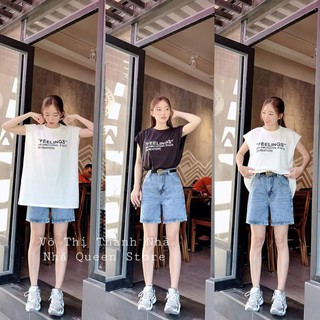 Quần ngố trơn lưng cao siêu hot dễ phối đồ
