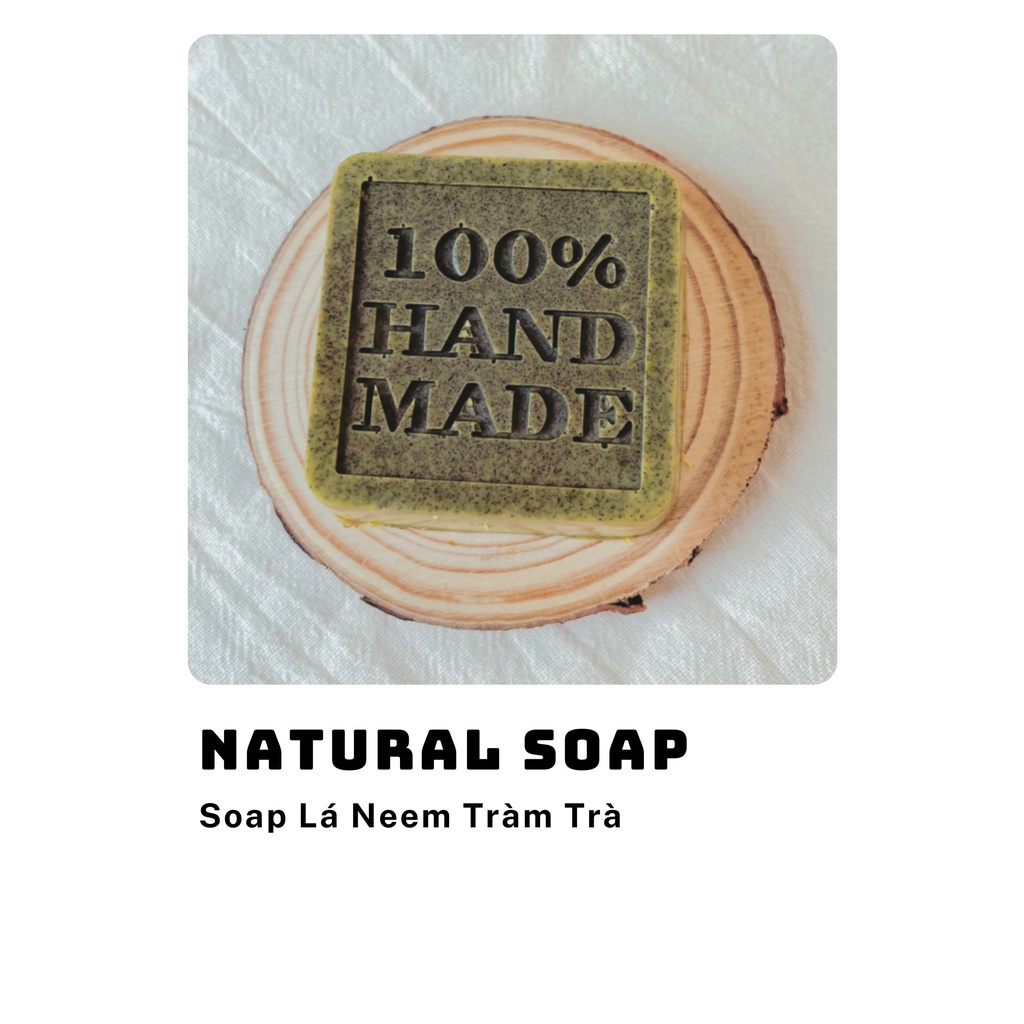 Xà phòng tắm Natural Soap,xà phòng thiên nhiên sạch da sáng mịn, giảm mụn 100gr