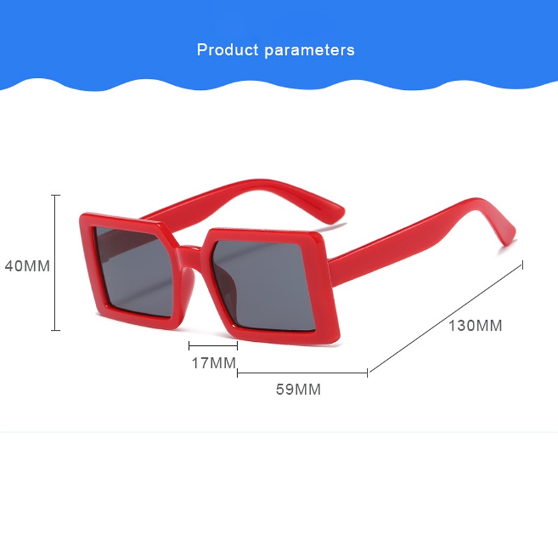 Kính Mát Vuông Chống Tia Cực Tím Thời Trang Cho Bé Trai Và Gái