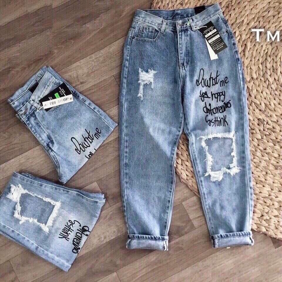 Quần Jean Nữ Chất Liệu Đẹp BAGGY VIET FASHION PP9001.