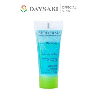 Bioderma Gel Rửa Mặt Tạo Bọt Dành Cho Da Dầu Và Da Hỗn Hợp Sebium Gel Moussant 8ml - Sample Mini Size