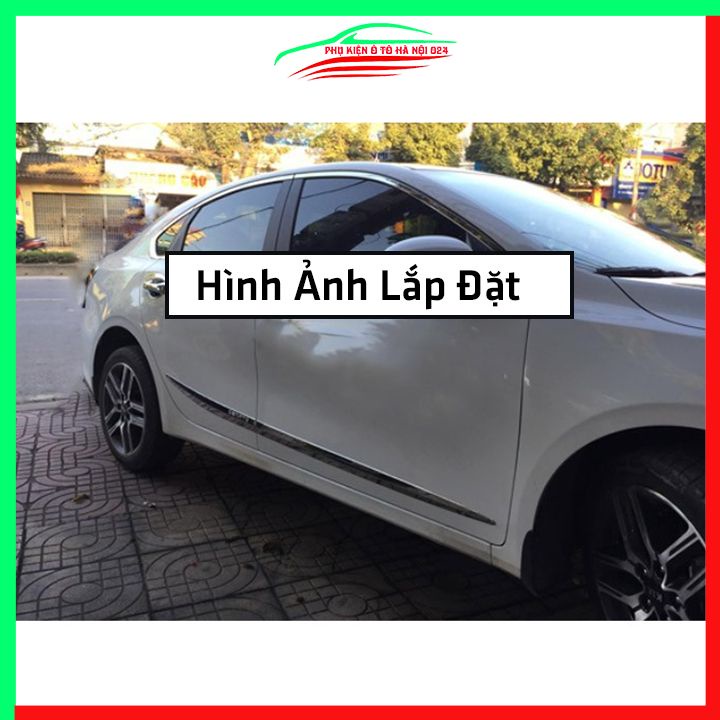 Bộ ốp nẹp sườn Cerato 2019-2022 mạ crom trang trí làm đẹp xe