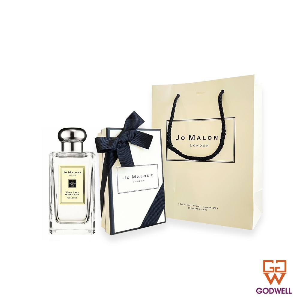 [JO MALONE] Nước hoa Unisex Jo Malone Wood Sage & Sea salt (kèm hộp, nơ, túi giấy chính hãng)