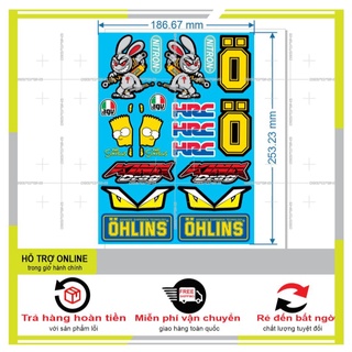 LOGO STICKER DÁN XE MÁY M69 - DUNG DECAL