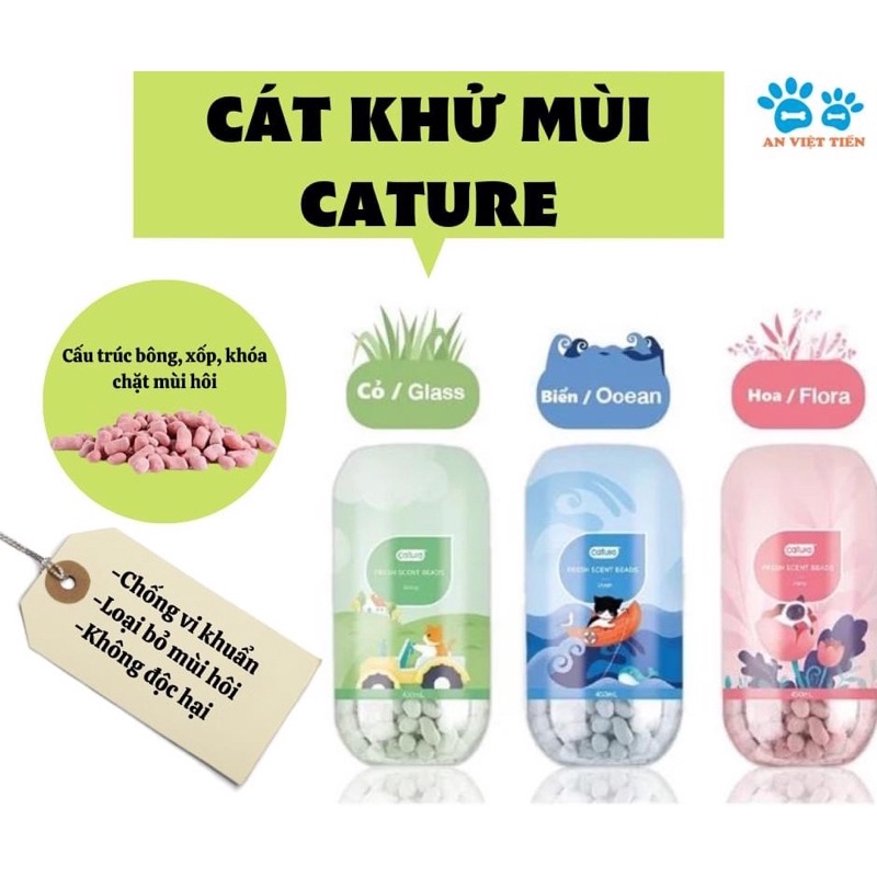 bột giấy Cature khử mùi và kháng khuẩn thích hợp mèo,thỏ, bọ , sóc,....