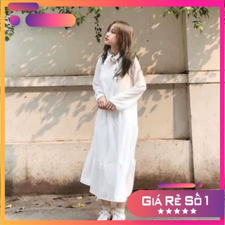 Váy Von Tay Dài Bánh Bèo HSU1(Shop Bán Váy Bánh Bèo)