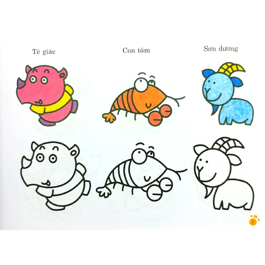 Sách - Bàn Tay Nhỏ Vẽ Tranh - Động Vật Đáng Yêu