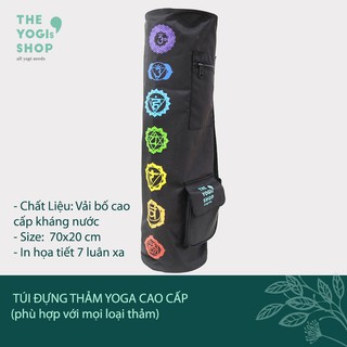 [Túi Yoga Cao Cấp] Túi Đựng Thảm Tập Yoga Cao Cấp In Luân Xa - The Yogis' Shop