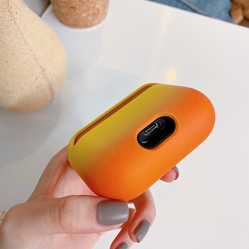 Vỏ bảo vệ hộp sạc tai nghe bluetooth không dây bằng PC màu sắc gradient nhám chống sốc cho SONY WF-1000XM3