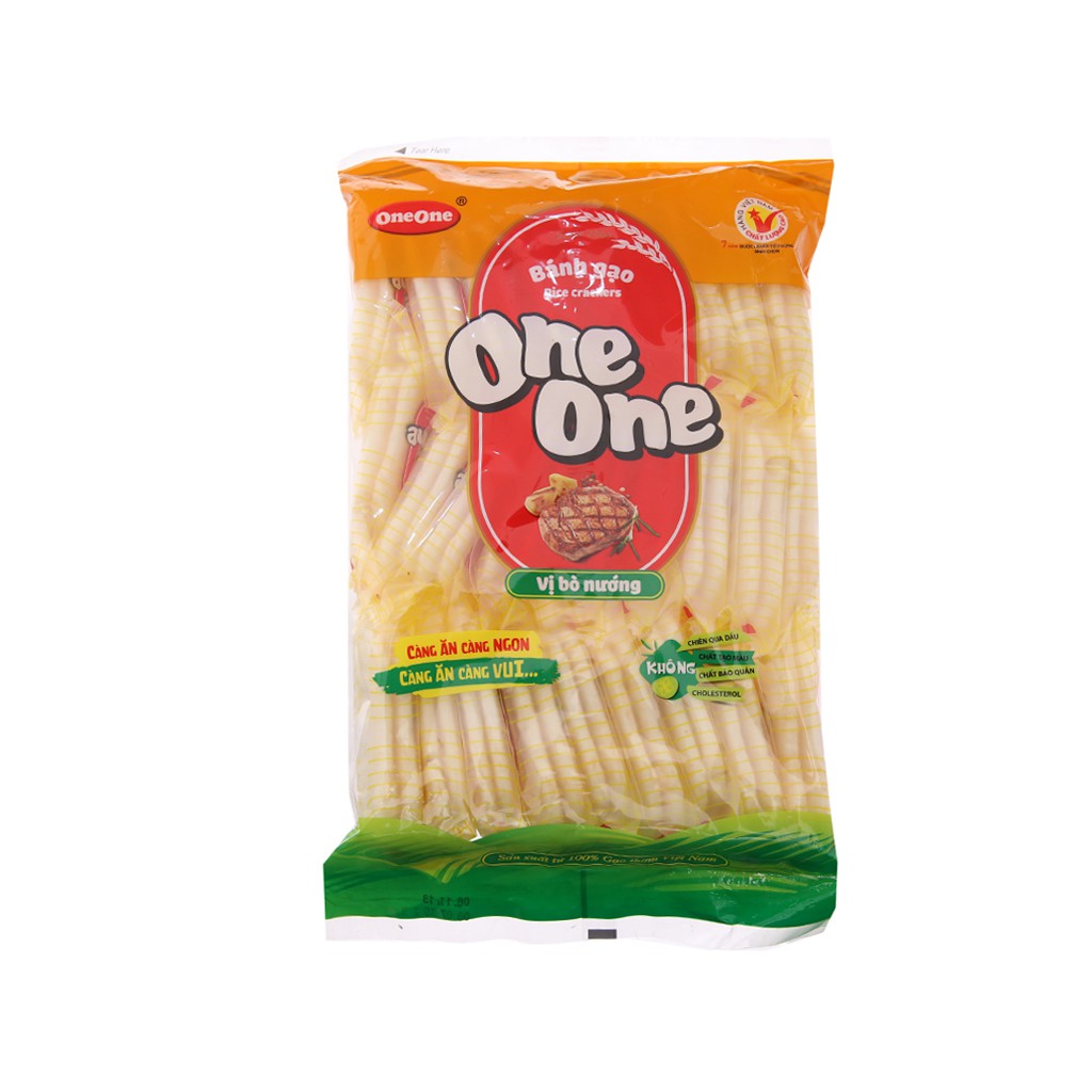 Bánh gạo One One mix vị (vị ngọt dịu + phô mai bắp + tôm nướng + bò nướng + tảo biển)