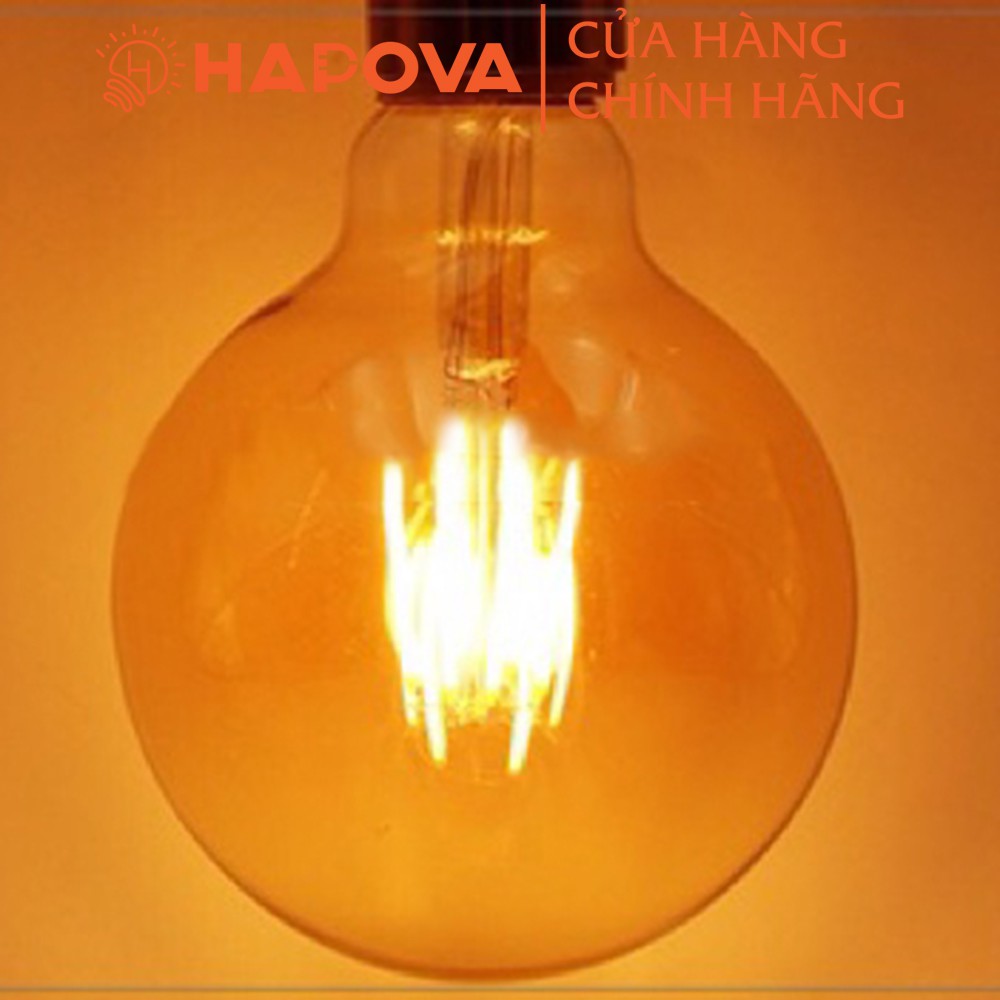 Bóng led, bóng đèn trang trí G80 Ánh sáng Vàng HAPOVA XICIAS