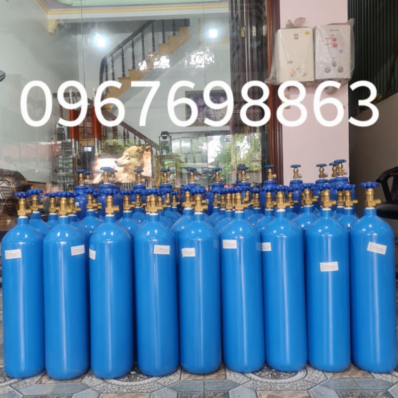 Bình khí oxy 9Lít sẵn khí