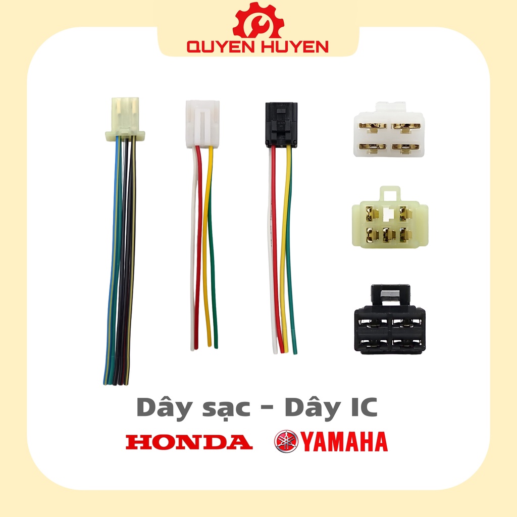 Dây Ghim sạc, Dây IC xe máy Honda / Yamaha - Dream, Wave, Jupiter, Sirius