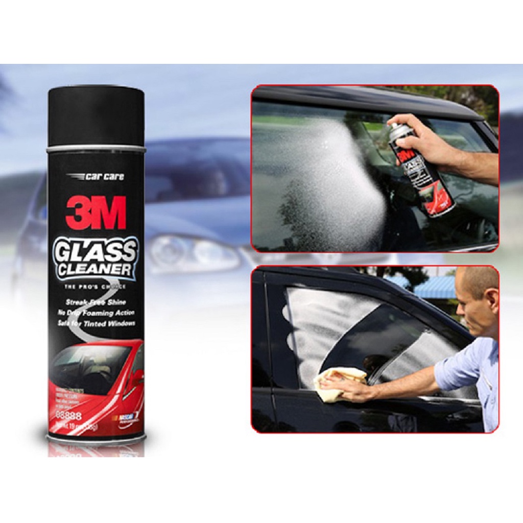Dung dịch rửa kính ô tô, vệ sinh kính xe hơi 3M Glass Cleaner 08888
