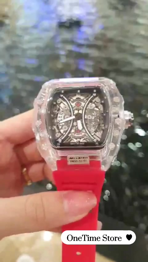 Đồng hồ nam Richard Mille vỏ nhữa trong suốt hàng hiếm cực chất, đồng hồ richard nam Onetime | BigBuy360 - bigbuy360.vn
