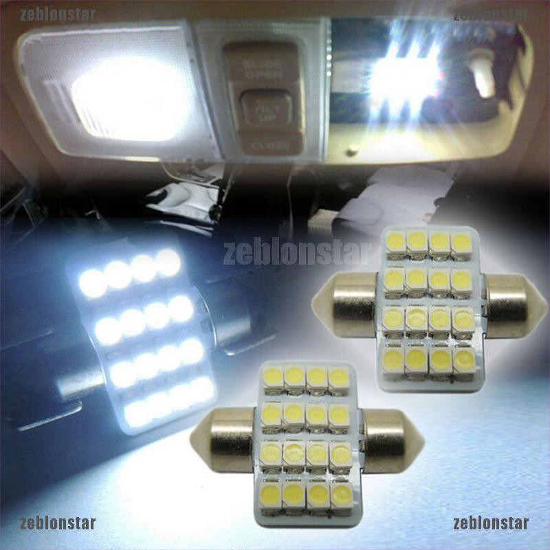 ❤Bộ 16 Đèn LED 31mm 3528 16 Bóng Nhiều Màu Sắc