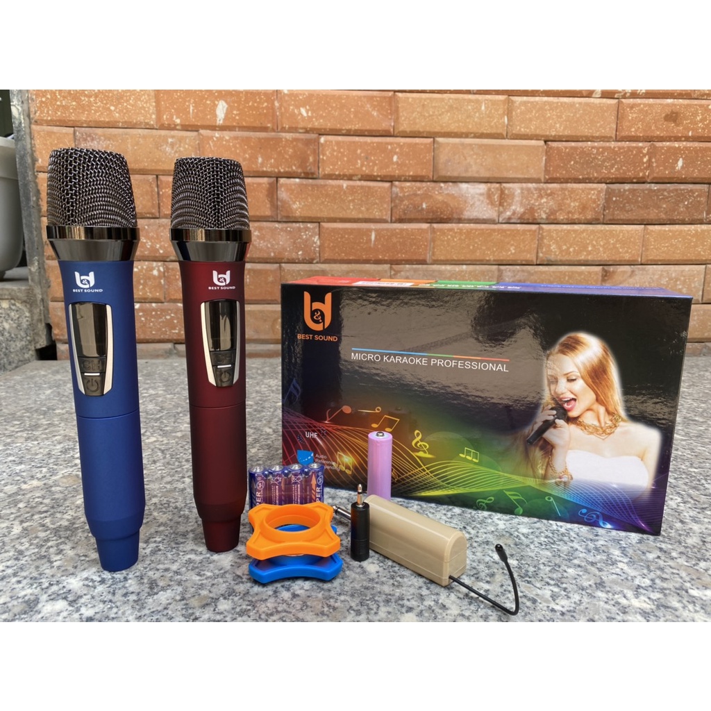 Micro Không Dây BD W301 Tiện Dụng Gọn Nhẹ ,Chất Âm Mượt Mà, Chuyên Karaoke Gia Đình , Loa Kéo, Loa Bluetooth, Du Lịch