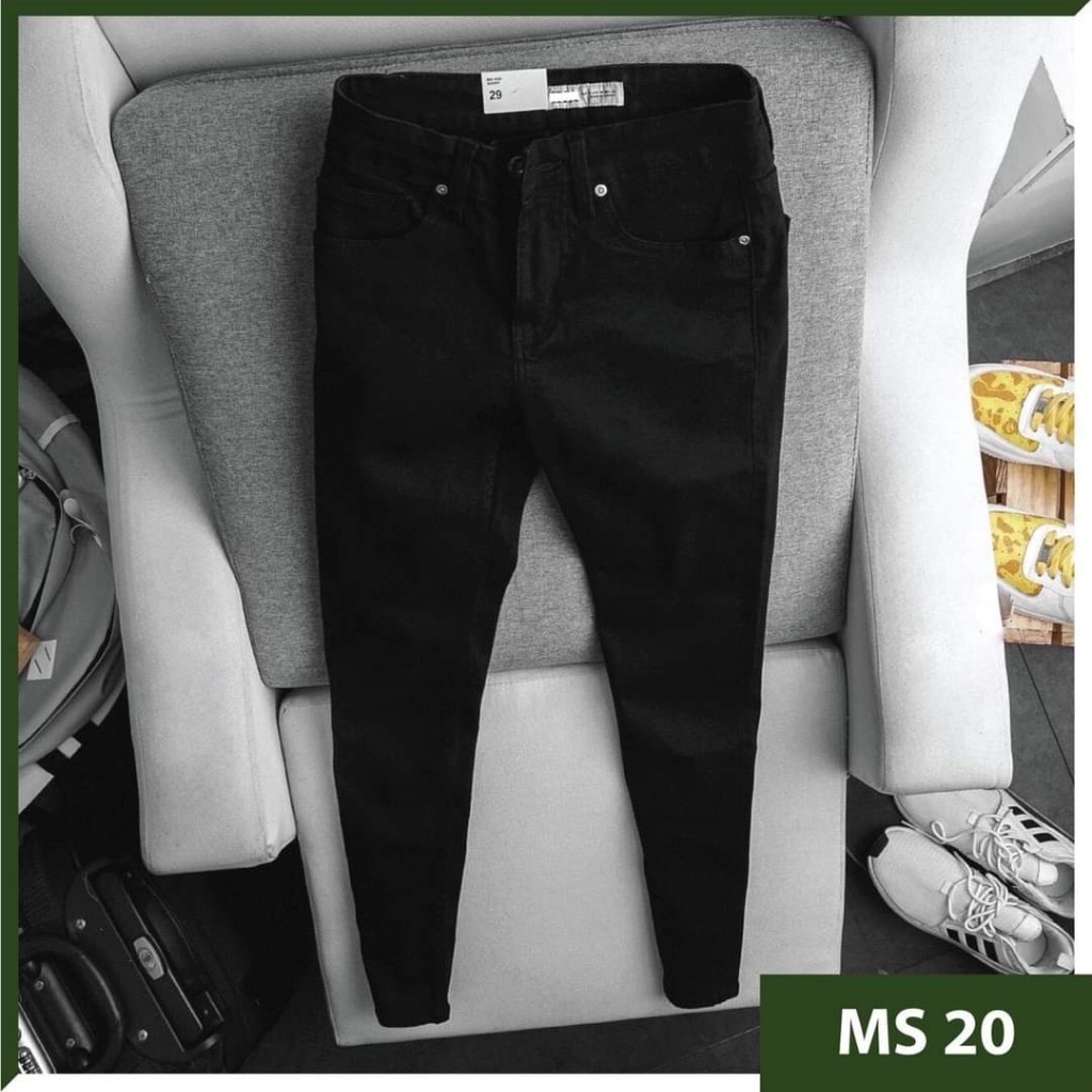 Quần Jean Nam TENJI STORE AD20TG Jean Nam Đen Trơn Cao Cấp Trẻ Trung Cá Tính (HOT) Hàng Gỗc Giá Xưởng May (44-73KG) | WebRaoVat - webraovat.net.vn