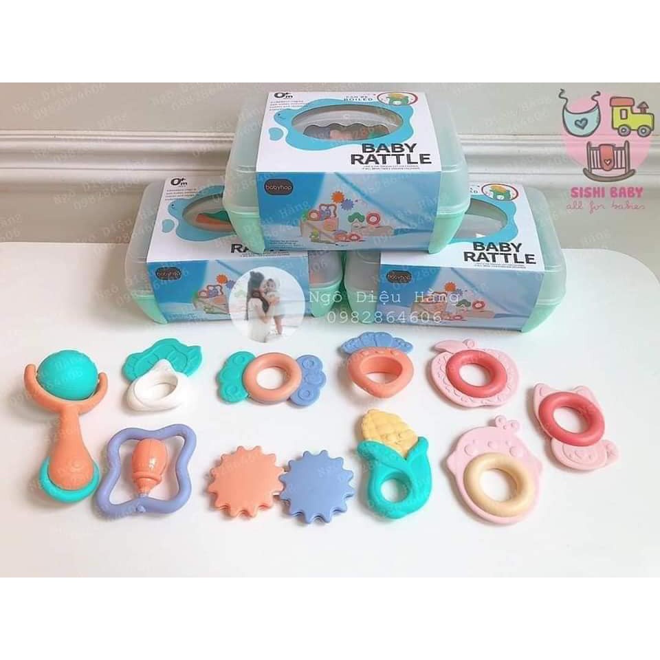 Bộ 10 Xúc xắc gặm nướu BabyRattle an toàn cho bé