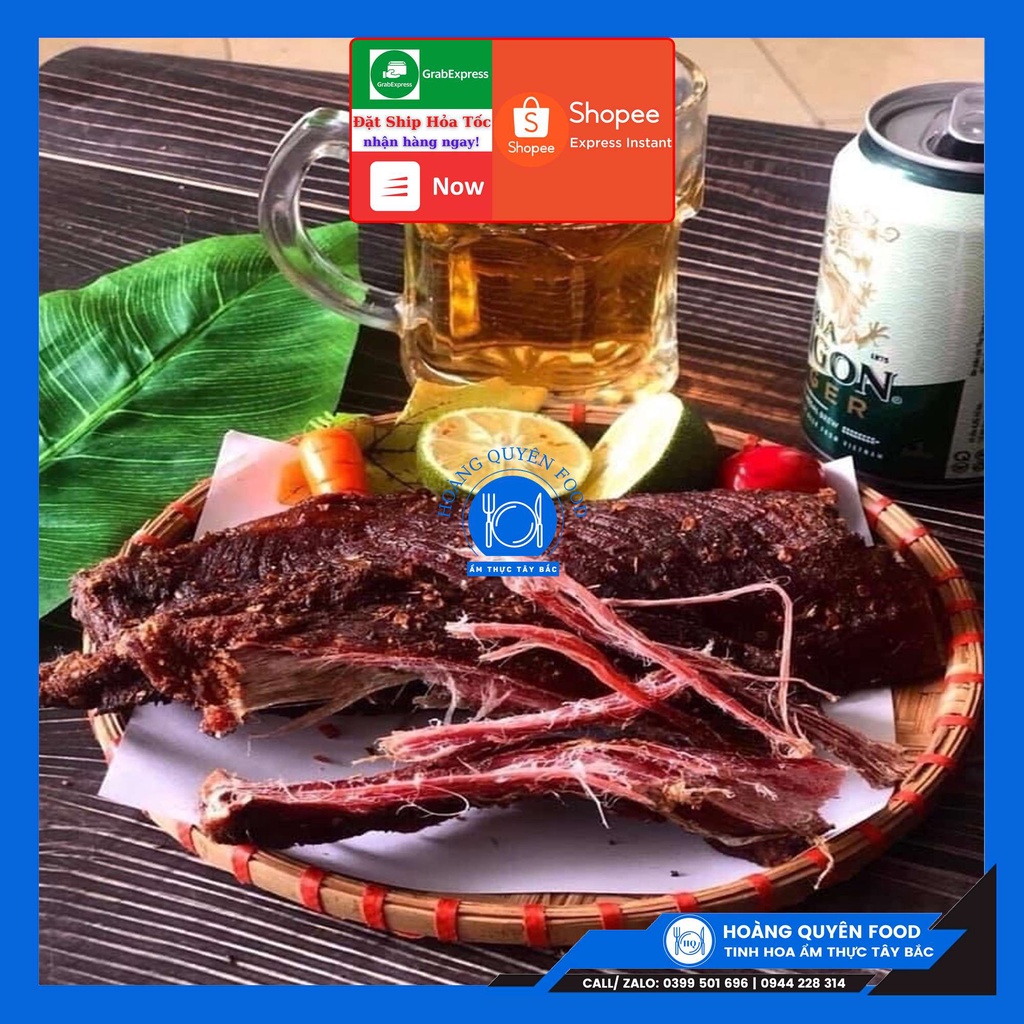 Thịt Trâu Gác Bếp Ẩm Thực Tây Bắc - 1KG Tặng Kèm Chẳm Chéo | HQ FOOD