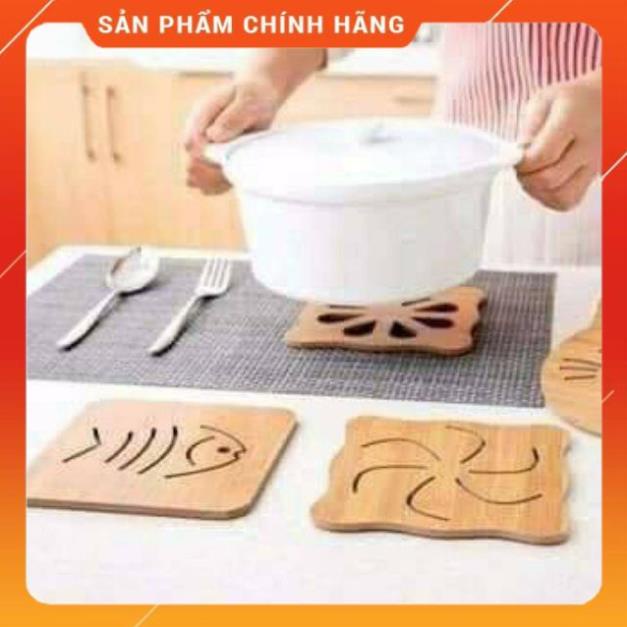 Miếng lót nồi bằng gỗ chống nóng