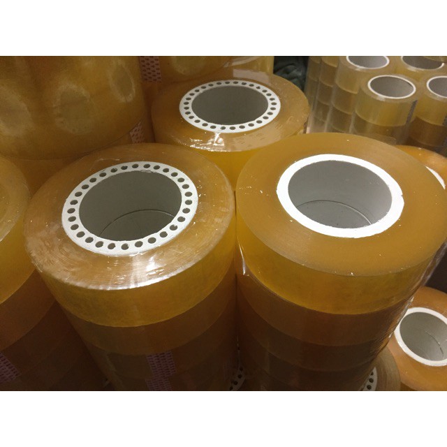 cuộn băng dính 1kg lõi như hình - băng dính mina