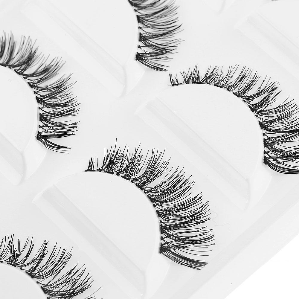 DIACHAVN Set 5 Cặp Lông Mi Giả Mềm Mại Nối Dài Mi Chuyên Dụng