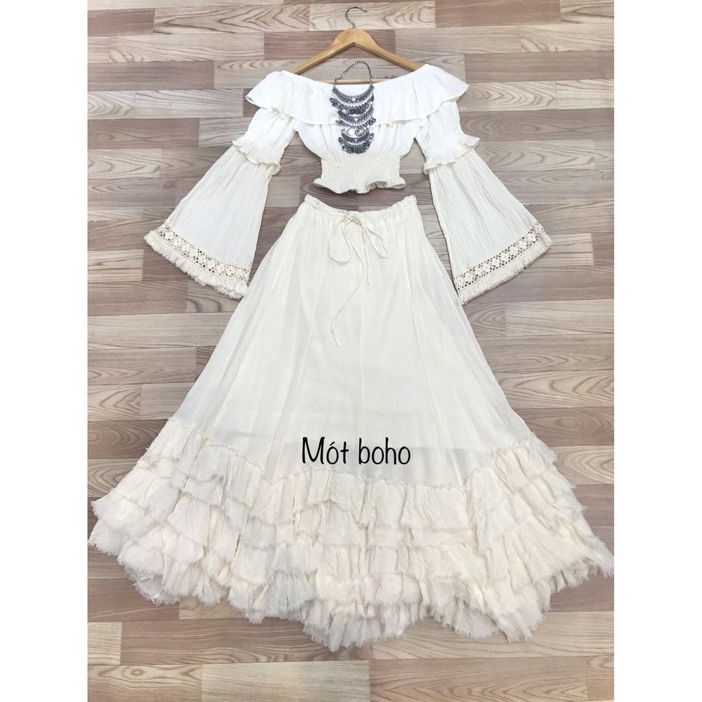 Chân váy xô bèo tầng