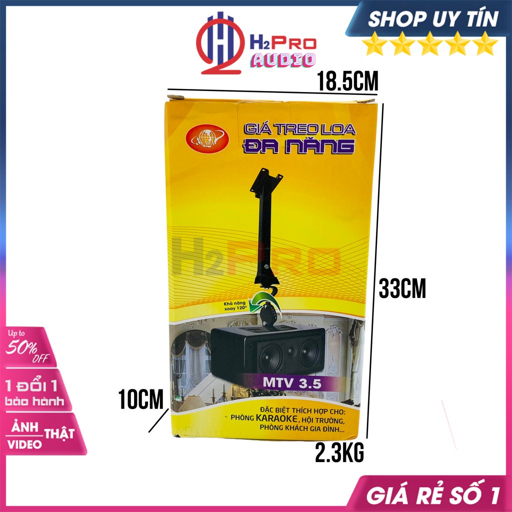 Giá Treo Loa Thả Trần Kawa, Giá Treo Loa Karaoke Bmb (Sl 2 Cái) Cao Cấp, Xoay 120 Độ, Chịu Tải 60Kg-H2Pro Audio
