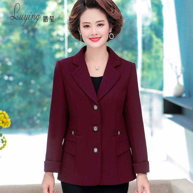 Áo Khoác Vest Phong Cách Phương Tây Thời Trang Xuân Thu Mới 2020 Cho Phụ Nữ Trung Niên